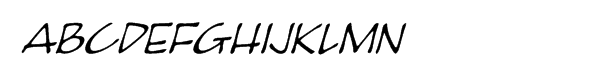 Pumpkinseed™ Medium Oblique Font UPPERCASE
