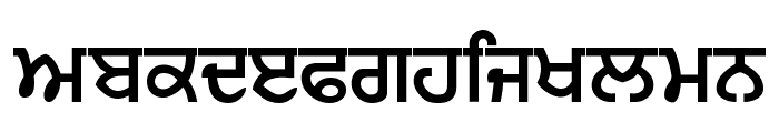 Punjabi  Bold Font LOWERCASE