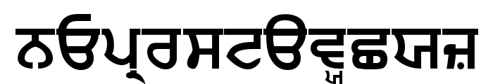 Punjabi  Bold Font LOWERCASE