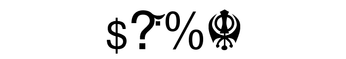 Punjabi Sans Font OTHER CHARS