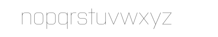 Purista Thin Font LOWERCASE