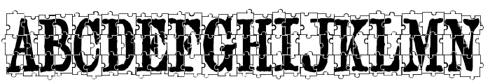 puzzleface Font UPPERCASE