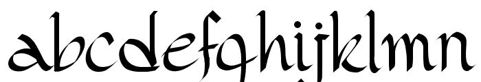 PW Gothic Style Font LOWERCASE