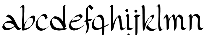 PWGothicStyle Font LOWERCASE