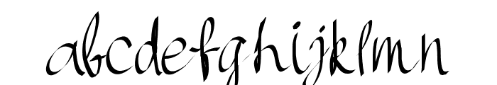 PWHandscript Font LOWERCASE