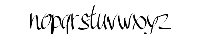PWHandscript Font LOWERCASE