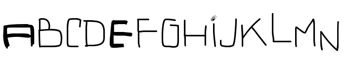 PWIrregular2 Font UPPERCASE