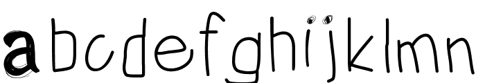PWIrregular2 Font LOWERCASE