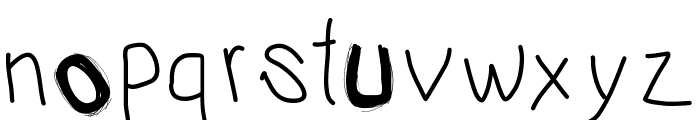 PWIrregular2 Font LOWERCASE