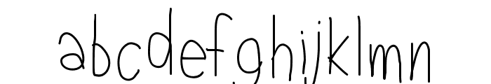 PWLeftHand Font LOWERCASE