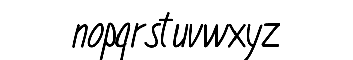 PWNarrow Font LOWERCASE