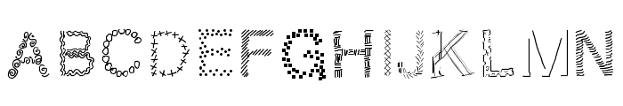 PWPatchwork Font LOWERCASE