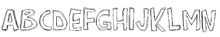 PWRoughs Font UPPERCASE