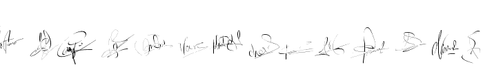 PWSignatures Font UPPERCASE