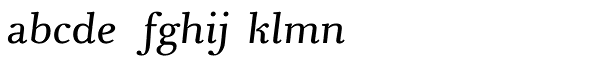 Pyke Text Italic Font LOWERCASE