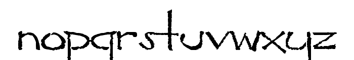 Pyrite Scrypt Font LOWERCASE