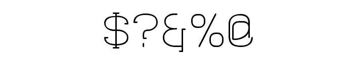 Quadlateral Font OTHER CHARS