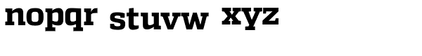 Quadon Ultra Bold Font LOWERCASE