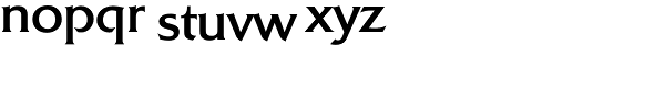Quadrat Serial Font LOWERCASE