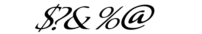 QuagentItalic Font OTHER CHARS