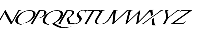 QuagentItalic Font LOWERCASE
