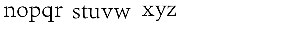 Quant Text Light Font LOWERCASE