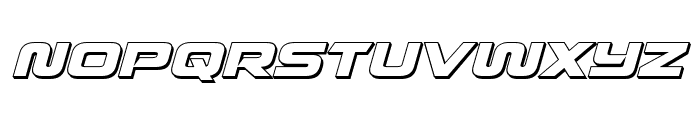 Quark Storm 3D Italic Font LOWERCASE