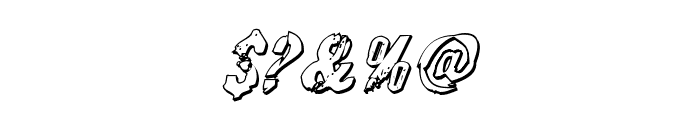 Quarrystone 3D Italic Font OTHER CHARS
