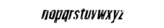 Quarrystone Condensed Italic Font LOWERCASE