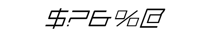 Quasitron Italic Font OTHER CHARS