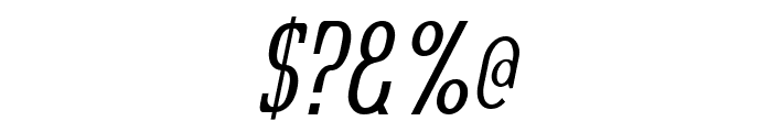 Quastic Kaps Narrow Italic Font OTHER CHARS