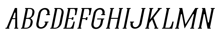 Quastic Kaps Thin Italic Font LOWERCASE