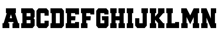 Quaterback Fight Font UPPERCASE