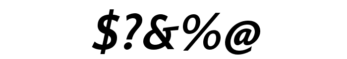 QuattrocentoSans-BoldItalic Font OTHER CHARS