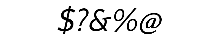 QuattrocentoSans-Italic Font OTHER CHARS