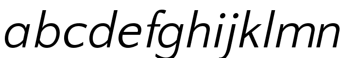 QuattrocentoSans-Italic Font LOWERCASE