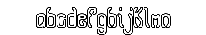 Queasy Outline BRK Font LOWERCASE