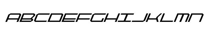 QuickTech Italic Font LOWERCASE