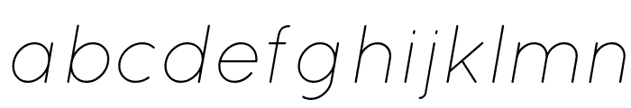 Quicksand Light Italic Font LOWERCASE