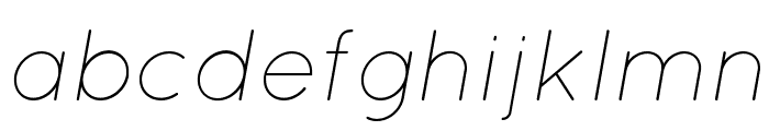 Quicksand Light Oblique Regular Font LOWERCASE