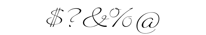 Quilline Script Thin Font OTHER CHARS