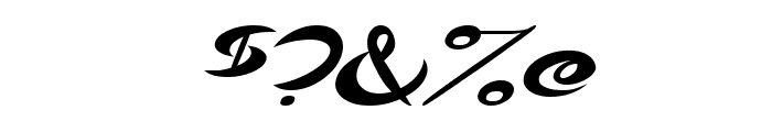 Qurve Wide Italic Font OTHER CHARS