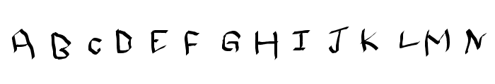 Qwikscribble Normal Font UPPERCASE