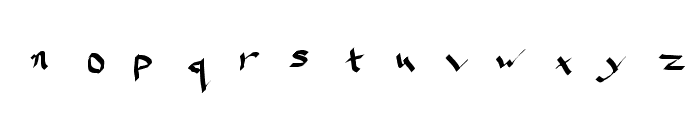 Qwikscribble Normal Font LOWERCASE