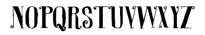 R. Squiddy Fancy Font LOWERCASE