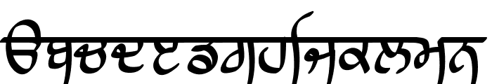 Raaj Script Medium Font LOWERCASE