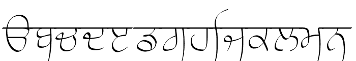 Raaj Thin Font LOWERCASE