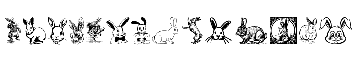 Rabbit Font LOWERCASE