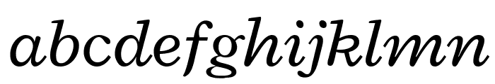 Radley Italic Font LOWERCASE