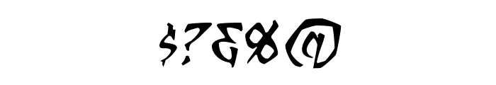 RagingRedLotus BB Italic Font OTHER CHARS